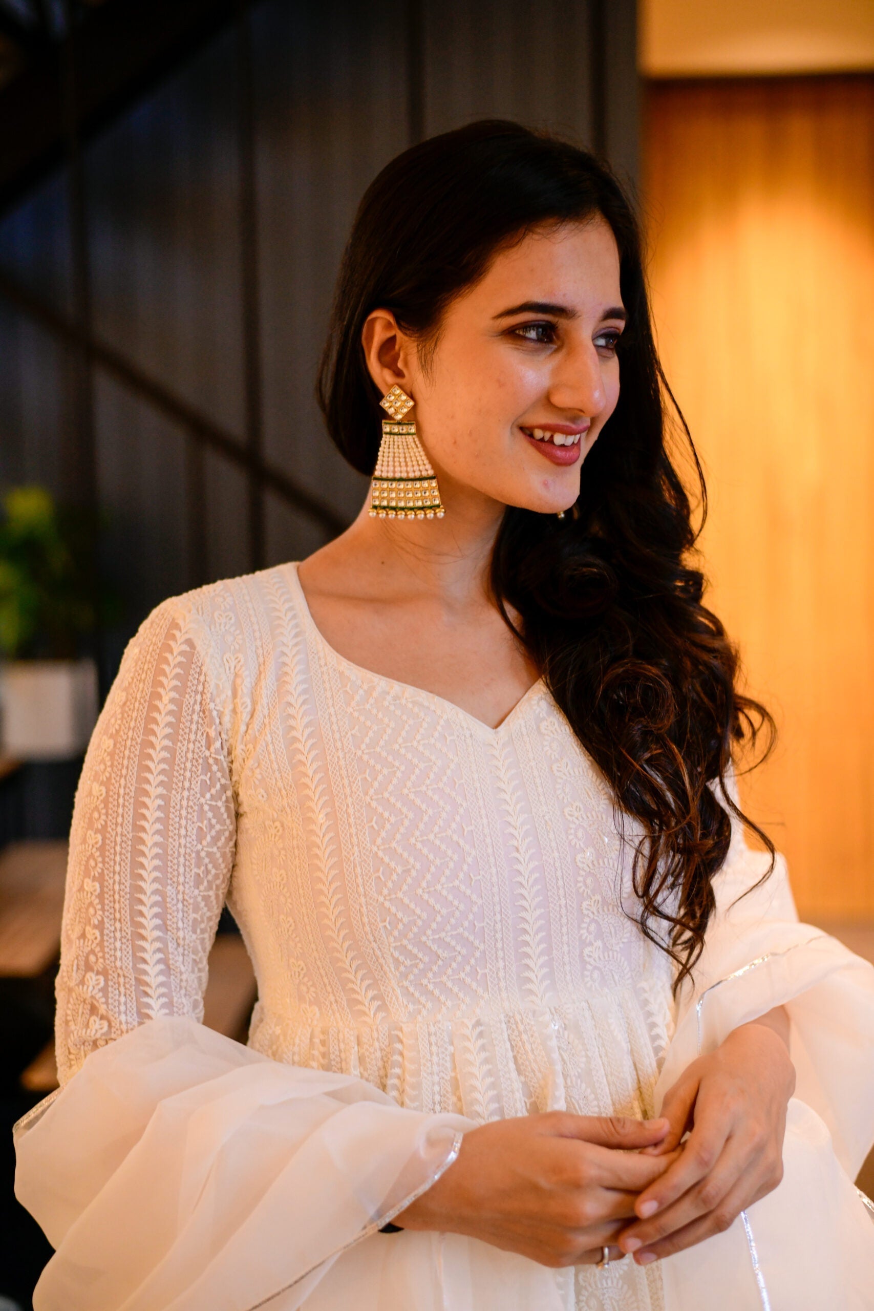 malini georgette embroidered suit set