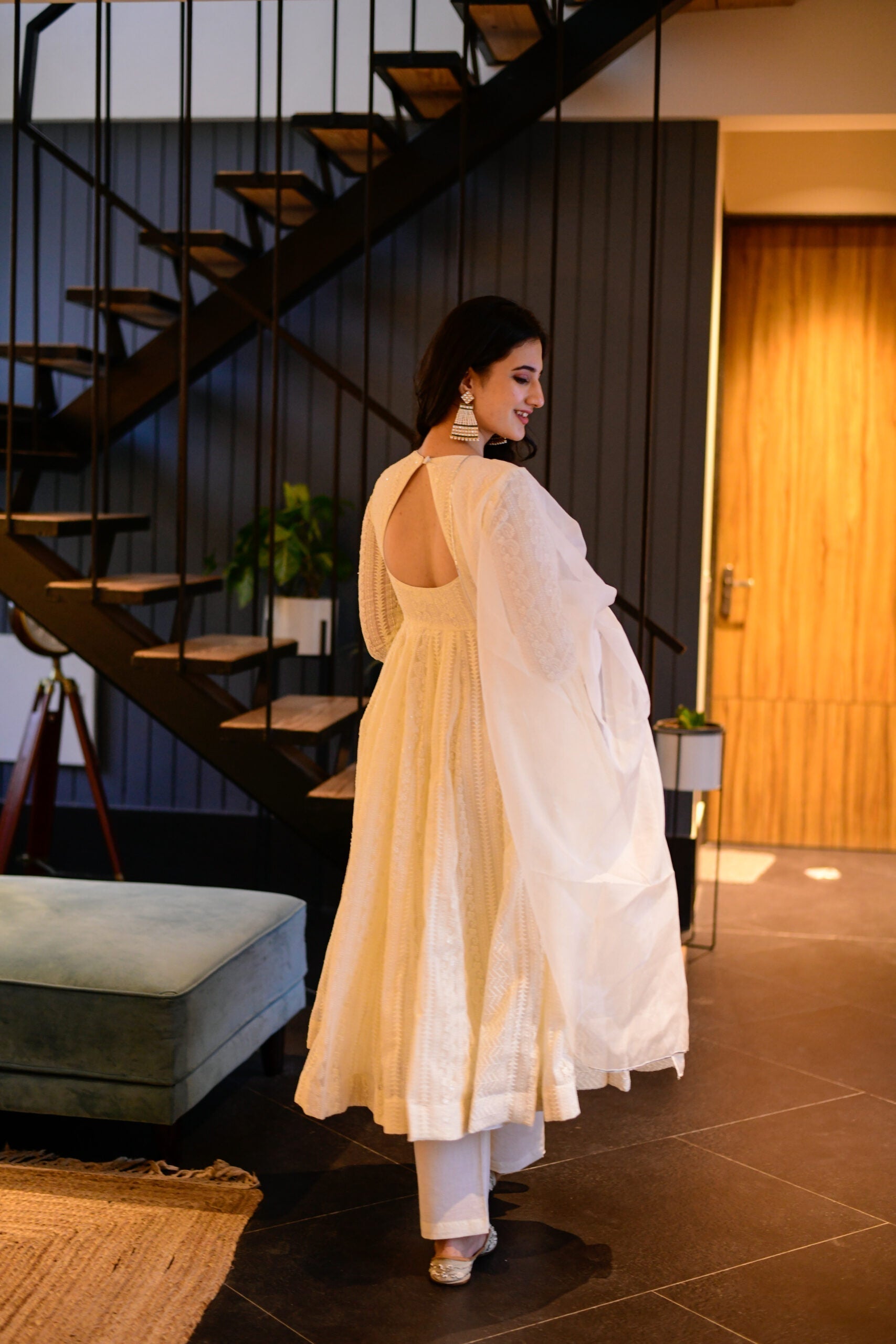 malini georgette embroidered suit set