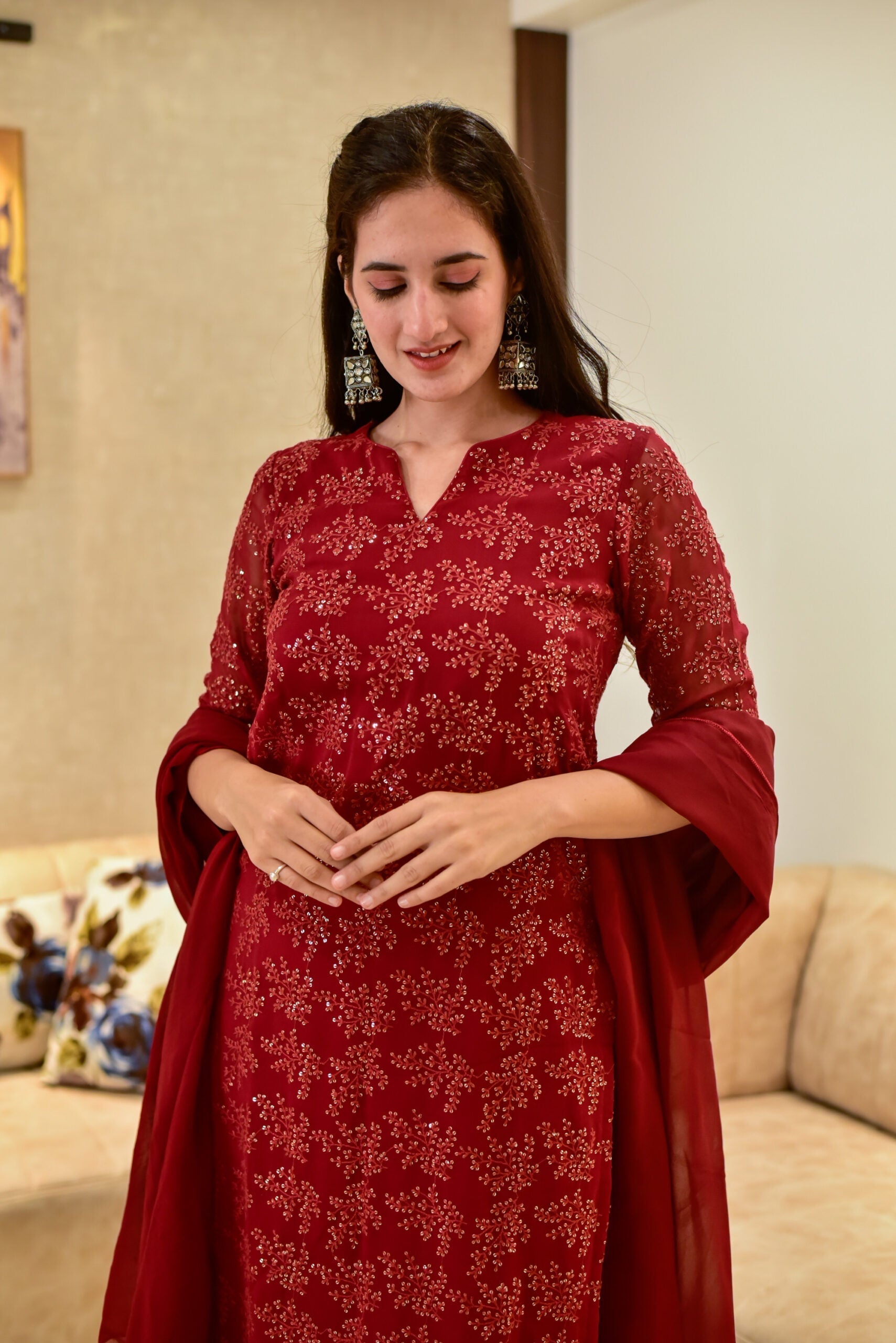 Mrunali embroidered kurta set