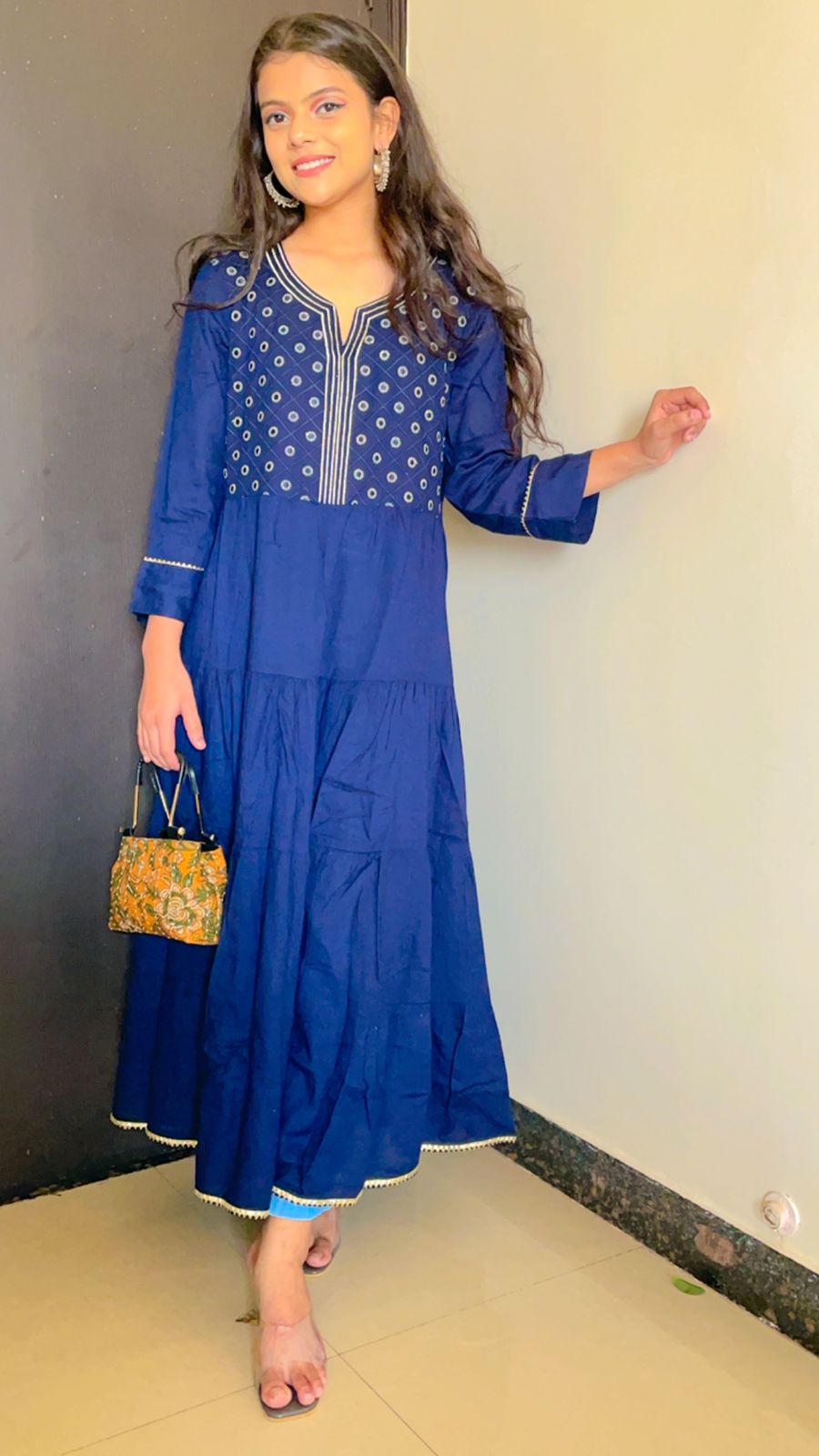 KesariyaVanity Embroidered Gown Suit - DEAL