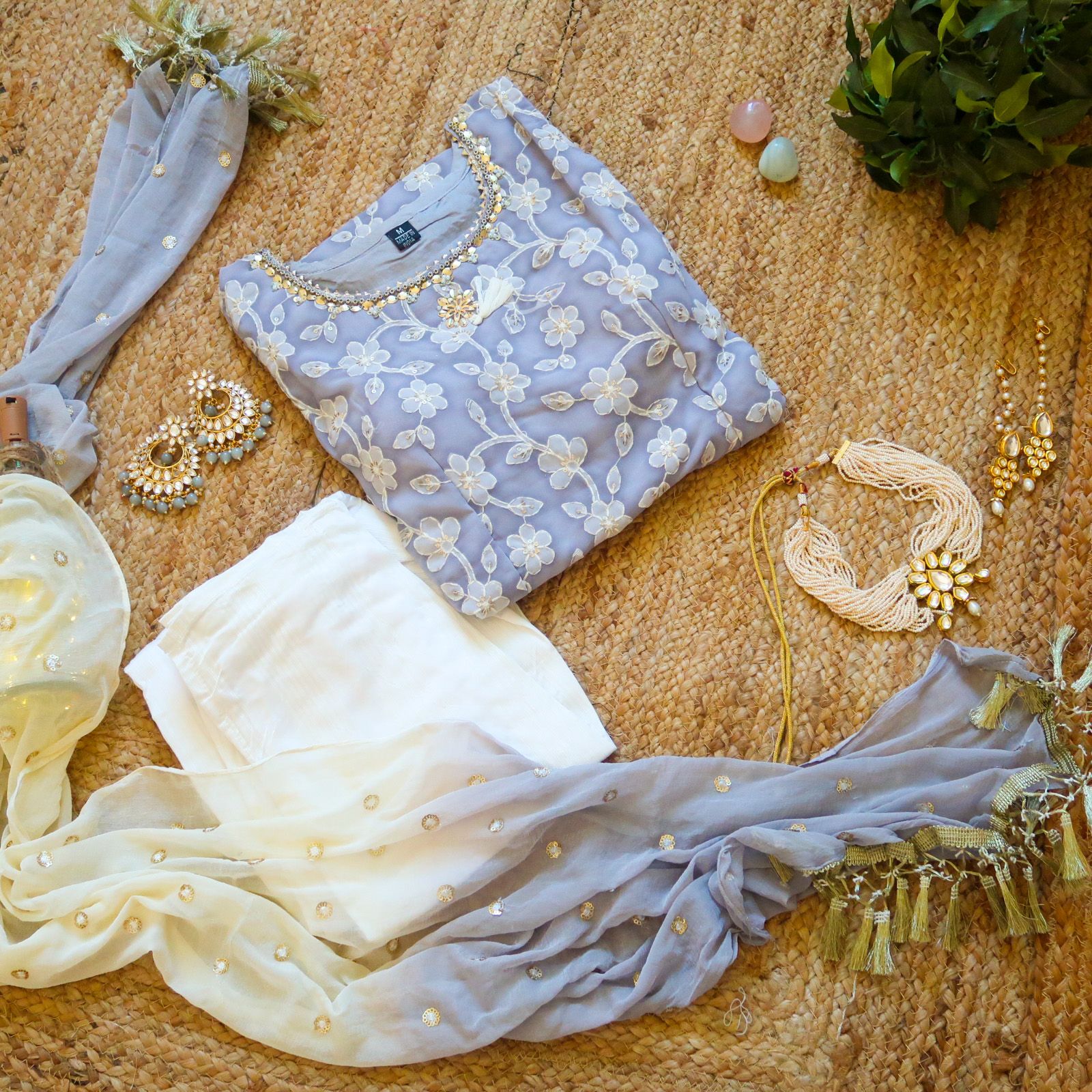 KesariyaVanity Hey, You Ready Beautiful? Festive Suit Set