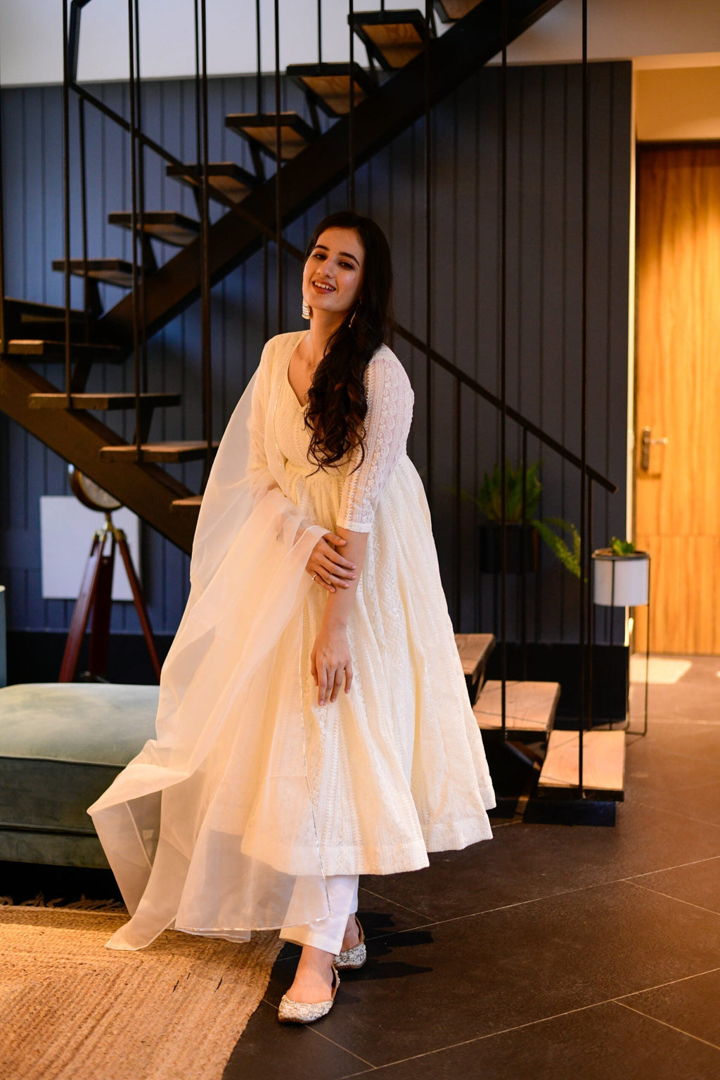 malini georgette embroidered suit set