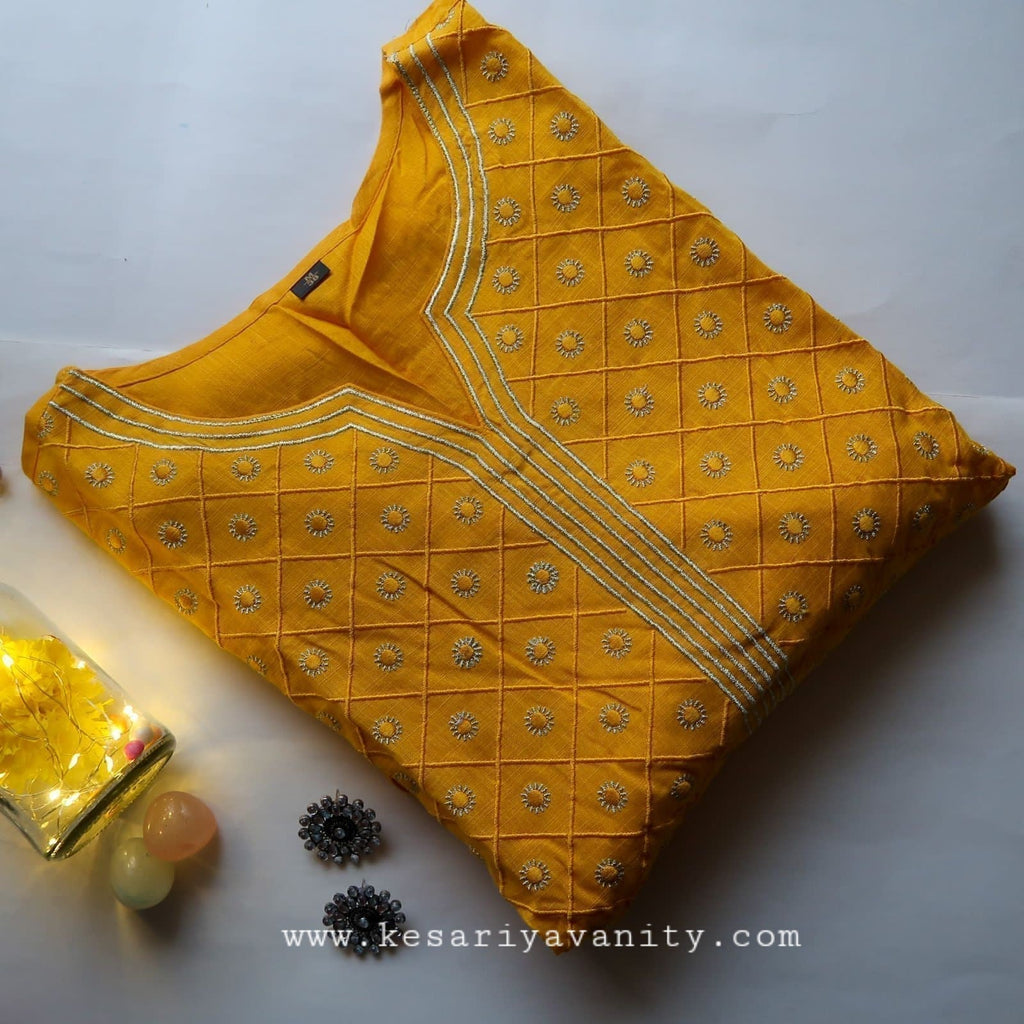 KesariyaVanity Embroidered Gown Suit - DEAL