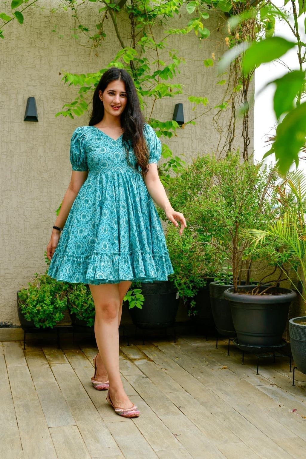 gulabo blue muslin dress