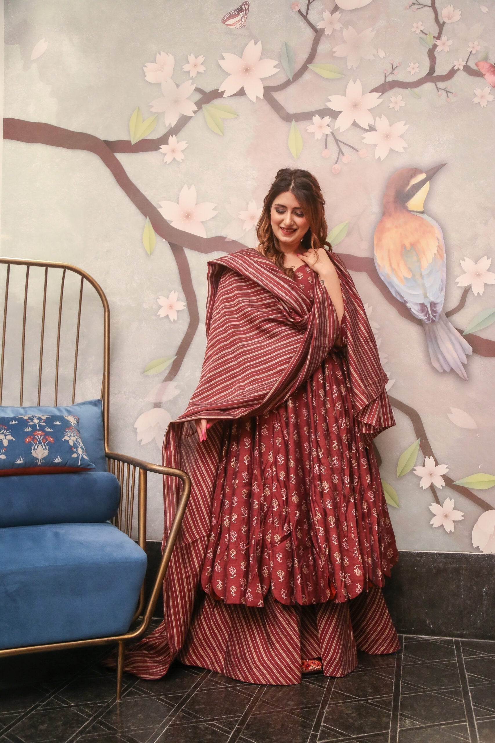 laibah muslin kurta palazzo set