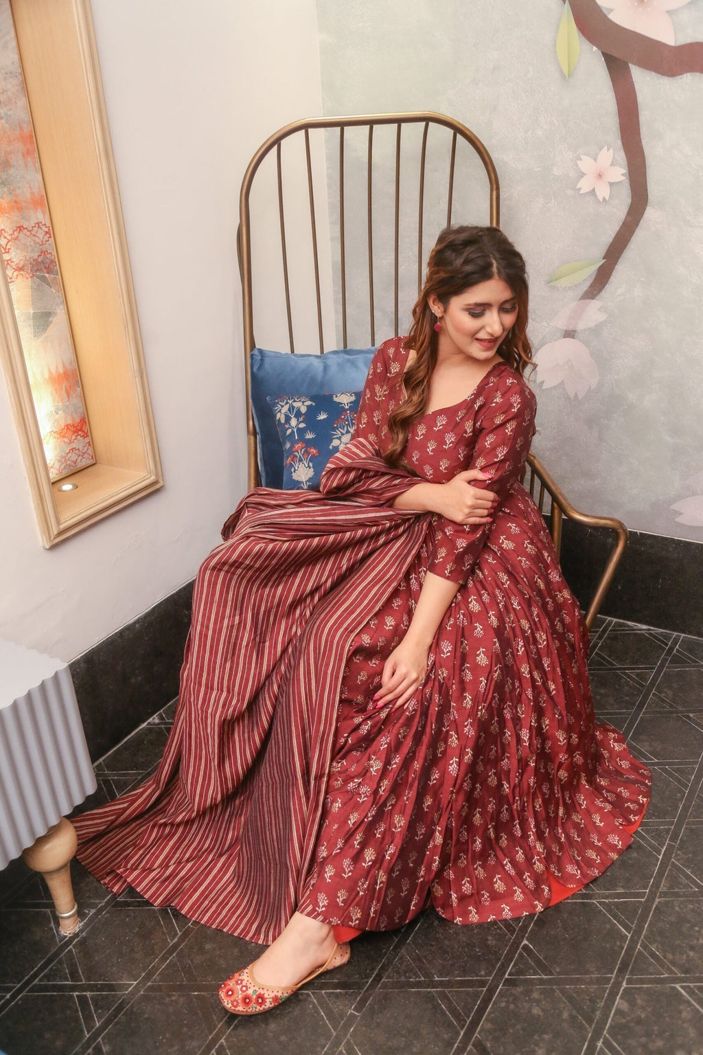 laibah muslin kurta palazzo set